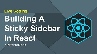 Building A Sticky Sidebar In React 33 [upl. by Mandell]