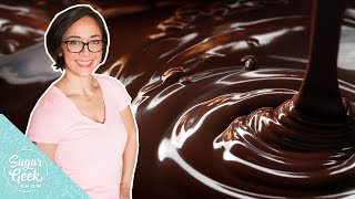 How to make shiny chocolate ganache and fix ganache problems [upl. by Aicatsan]