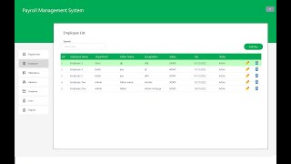 Payroll Management System  Part 1 [upl. by Gnoix]