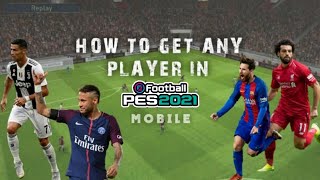 How to Buy any Player in Pes 21 Mobile😲 [upl. by Hahcim]