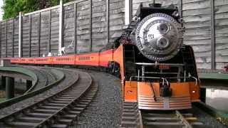 The first Trial run of the Accucraft GS4 Daylight 4449 live Steam [upl. by Meuse]