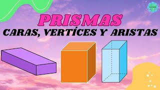 PRISMAS  Caras Vertices Aristas Cuerpos geometricos 😍 [upl. by Frodin]