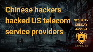 Chinese hackers infiltrate US telecommunications providers cyberattack hackers [upl. by Ssitnerp]