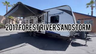 2017 Forest River Sandstorm 210SLC Toy HaulerOnboard Onan Generator [upl. by Bridie]