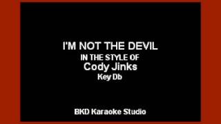 Cody Jinks  Im Not The Devil Karaoke with Lyrics [upl. by Yak]