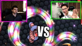 FERNANFLOO VS VEGETTA777  Slitherio  EL DUELO NUNCA ANTES VISTO [upl. by Nadeen]