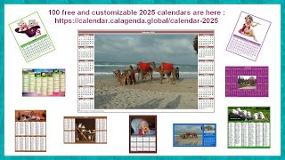 2025 calendars [upl. by Yhtomit]