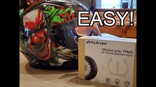 Autmor Motorcycle TPMS Sensor Install on 2019 Ninja 650 [upl. by Raycher]