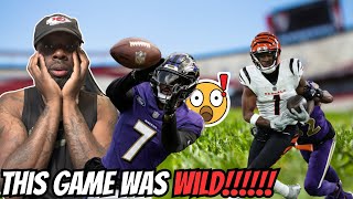 CHIEFS FAN REACTS TO Cincinnati Bengals vs Baltimore Ravens Game Highlights [upl. by Long]