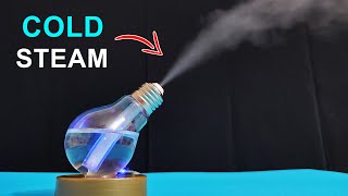 Turning Light Bulb Into Ultrasonic Humidifier  diy Mist Maker [upl. by Yarezed]