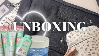 UNBOXING ep11  skincare gentlewoman denim dumpling bag iPad sleeve [upl. by Clover3]