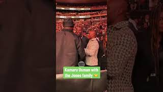 Kamaru Usman with Jon Jones’ family 🤝 UFC309 [upl. by Orelu]