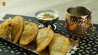 Halwa Stuffed Puri Recipe By Food Fusion [upl. by Candie]