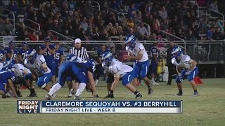 Claremore Sequoyah Eagles vs Berryhill Chiefs Oklahoma High School Football [upl. by Inalan340]