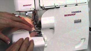 Bernina Serger 1150 24 Serging Inside amp Outside Curves [upl. by Drusilla479]