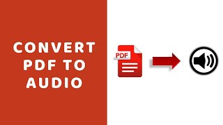 Convert PDF to Audio File [upl. by Elletse]