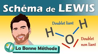 Schéma de LEWIS  ✅ méthodologie doublet liant et non liant  Physique  Chimie  Lycée [upl. by Albertson981]