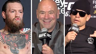 Dana White SHOOTS DOWN Conor McGregor vs Nate Diaz [upl. by Hein]