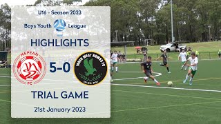 HIGHLIGHTS 21012023  Nepean 50 Inner West  U16 Trial Game [upl. by Lerrad424]