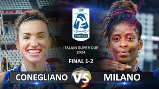 Final of Italian Super Cup 2024  Prosecco Doc Imoco Conegliano vs Numia Vero Volley Milano [upl. by Sheila]