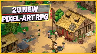 Top 20 New PixelArt RPG Games [upl. by Eelsel453]