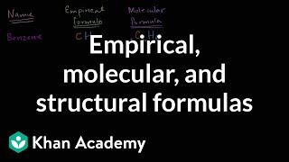 Empirical molecular and structural formulas  AP Chemistry  Khan Academy [upl. by Calen477]