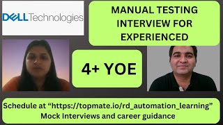 Manual Testing Interview Questions and Answers Manual Testing Mock Interview for Experienced [upl. by Sheehan]