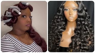 Flexi Rods On Straight Hair 🦱 Hair Style [upl. by Sydney]