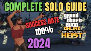 UPDATED 2024 GTA 5 Online SOLO Cayo Perico Heist GUIDE Set Ups  Stealth ELITE Finale [upl. by Mook]