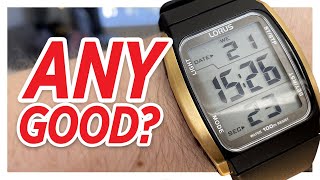 LORUS R2302HX9 Digital Watch Review  Any Good [upl. by Leumek]