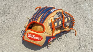 how to break in wilson A2000 pedroia fit glove [upl. by Zurkow]