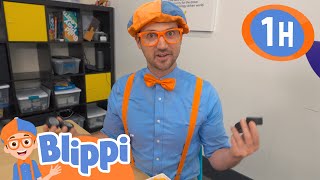 Blippis Robot Car Builder 🤖🚗  Blippi Learns Something New  Learning Videos for Kids 🔵🟠 [upl. by Junina831]