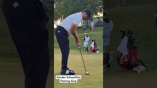 Xander Schauffele Unique Putting Grip [upl. by Iznek]