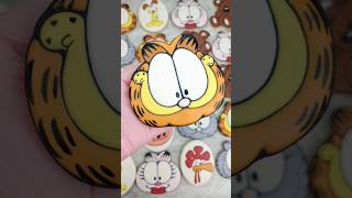 garfield garfieldandfriends cookiedecoratingvideos cookietutorial royalicing royalicingcookies [upl. by Aryajay996]