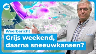 Weekend weerbericht eerst bewolkt vanaf maandag kansen op sneeuw ❄️ [upl. by Imat]