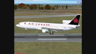 Air Canada L1011 R29 Keflavik landing FSX [upl. by Tipton]