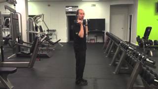 Dumbbell Split Squat with Overhead Press [upl. by Hayotal]