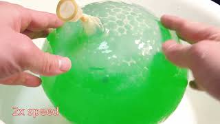 オービーズ1万個で氷の風船スクイーズ作ってみた I made an ice balloon squishy with 10000 orbees [upl. by Deerdre]