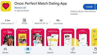 How To Install Once Perfect Match Dating Apps  How To Download Once Perfect Match Dating Apps [upl. by Eniliuqcaj]