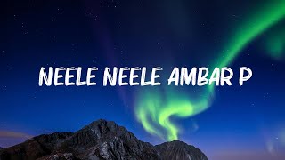 Kishore Kumar  Neele Neele Ambar Par Lyrics [upl. by Sirred]