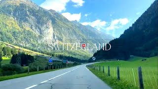 Driving in Switzerland🇨🇭Scenic Road from Lauterbrunnen to Gelmerbahn  Swiss Alps [upl. by Marcille]