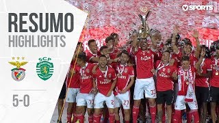 Highlights  Resumo Benfica 50 Sporting Supertaça Cândido de Oliveira [upl. by Norean]