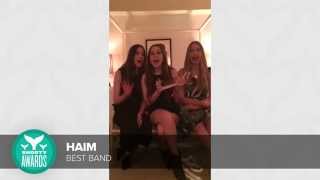 HAIM accepts the Best Band Shorty Award [upl. by Jordison]