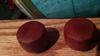 how to make awesome wood knobs in about 5 minutes [upl. by Comethuauc860]