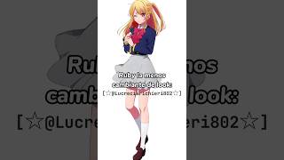 NECESITO SABER EN DONDE COMPRA SU ROPA 😩👊 oshinoko oshinokoruby oshinokoedit rubyhoshino anime [upl. by Alohs]