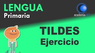 Ejercicio de acentuación y tildes de palabras en español [upl. by Helali]