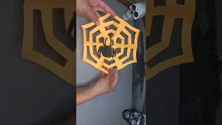 Telaraña de papel🕷shorts manualidades viral creative parati handmade halloween [upl. by Iba337]