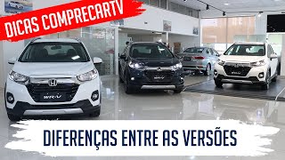 Honda WRV 2021  Diferenças entre as versões LX EX e EXL [upl. by Ulberto152]