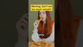 True or myth Too many carrots  orange skin 🥕👀 Watch to find out carrot carotenemia shorts [upl. by Allrud960]