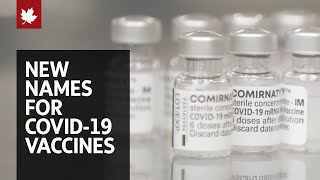 Comirnaty SpikeVax Vaxzevria are the new COVID19 vaccine names [upl. by God]